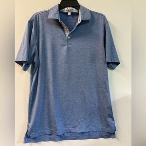 Peter Millar Denim Blue Polo